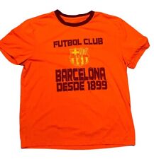 FC Barcelona Desde 1899 Shirt Futbol Club Orange Men’s Size Large, usado comprar usado  Enviando para Brazil