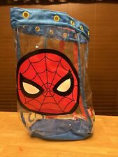 Mochila de plástico transparente da Disney Store Homem-Aranha ~ Bolsa tote Marvel para praia/piscina comprar usado  Enviando para Brazil