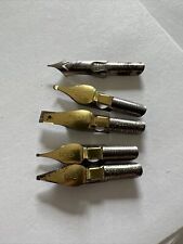 Lot 5 Vintage Mix Speedball Calligraphy Pen Nibs Tips for sale  Shipping to South Africa