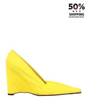 RRP€495 JW ANDERSON Wedge Pump Shoes US7 UK4 EU37 Yellow Made in Italy for sale  Shipping to South Africa