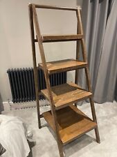 Wooden ladder shelf for sale  BROUGH
