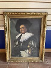 Antique portrait The Laughing Cavalier Frans Hals Caballero Sonriente gold frame for sale  Shipping to South Africa