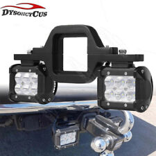 Tow Hitch Bracket+2PCS Cube LED Light Pods For Chevy Silverado 1500/2500/3500 for sale  USA