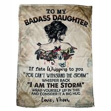 Badass daughter blanket for sale  Shipping to Ireland