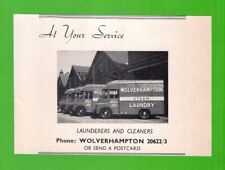 Antiguo anuncio c.1960 - Wolverhampton lavandería a vapor - lavadoras y limpiadores segunda mano  Embacar hacia Mexico