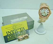 Invicta Angel Lady 15237 relógio feminino quartzo ouro rosa rosto de madrepérola novo com etiquetas comprar usado  Enviando para Brazil