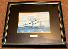 Framed ship print for sale  ETCHINGHAM