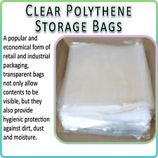 CLEAR FOOD GRADE PLASTIC CRAFTS BAG POLYTHENE FREEZER STORAGE SANDWICH BAGS for sale  Shipping to South Africa