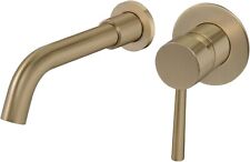 PHASAT Wall Mounted Bathroom Sink Tap,Concealed Brass Basin Hot and Cold Mixer T for sale  Shipping to South Africa