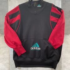 Chaqueta de Correr Adidas Equipo De Colección Años 90 Negro Rojo Pulóver Suéter Talla L segunda mano  Embacar hacia Mexico