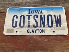 Iowa personalized license for sale  Nelson