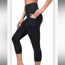 Leggings Yogalicious cintura alta à prova de agachamento Yoga Capri com bolsos laterais comprar usado  Enviando para Brazil
