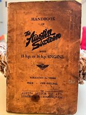 Austin sixteen handbook for sale  CHELTENHAM