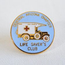 Pinback Vintage Cruz Vermelha Americana Central Arizona Life Saver's Club Lapela comprar usado  Enviando para Brazil