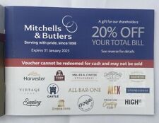 Mitchells butlers voucher for sale  COWBRIDGE