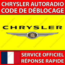 Chrysler radio code d'occasion  Lyon III