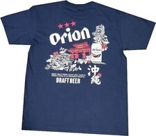 Camiseta Orion Draft Beer cor azul marinho ou branca tamanho japonês de Okinawa Japão comprar usado  Enviando para Brazil