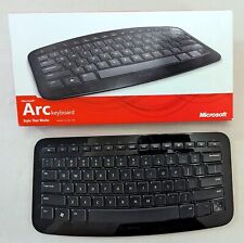 Used, Microsoft Arc Wireless Keyboard - Black - With Dongle, Sleeve & Box - Tested for sale  Shipping to South Africa