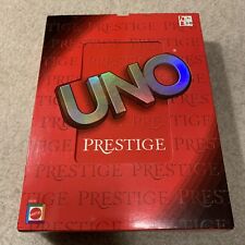 Uno Prestige jogo de cartas edição exclusiva estojo luxo bandeja pontuação Mattel 2002 raro comprar usado  Enviando para Brazil