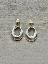 Vintage signed Joan Rivers Clip on earrings silver 80’s, used for sale  LONDON