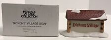 DEPT 56 DICKENS VILLAGE SIGN  6569-2 Christmas Village Sign for sale  Shipping to South Africa