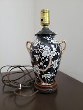 floral lamp table black for sale  Marquette