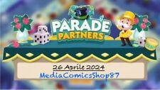 SLOT EVENT PARADE PARTNERS Monopoly Go COMPAGNI DI PARATA 26 APRILE, używany na sprzedaż  Wysyłka do Poland