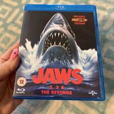 Jaws Blu-ray Box Set 2 3 4 The Revenge 3 Película Colección 3D Versión Culto Horror, usado segunda mano  Embacar hacia Argentina