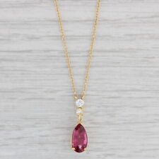 diamond pendant rubelite for sale  Greensboro