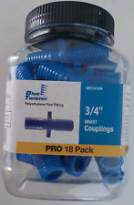 Usado, Encaixe de acoplamento de polipropileno Twister azul inserção de barra 3/4 pol ProPack 16 peças comprar usado  Enviando para Brazil