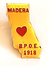 Alfiler de solapa de amor ELKS BPOE #1918 Madera CA, usado segunda mano  Embacar hacia Argentina