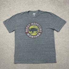 Camiseta masculina Montana Rocky Mountain tamanho G cinza manga curta gola redonda azul 84 comprar usado  Enviando para Brazil