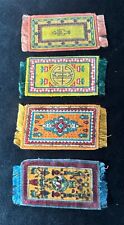 Lote de 4 tapetes persas antigos vintage de seda para tabaco, usado comprar usado  Enviando para Brazil