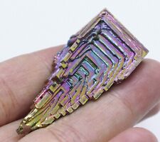 154Ct Rainbow Bismuth Crystal Mineral Specimen Rough Heated YBK672 for sale  Shipping to South Africa