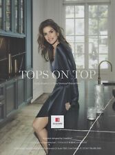 Usado, Camisetas Silestone 2019 - supermodelo Cindy Crawford ""en la parte superior"" - foto publicitaria impresa segunda mano  Embacar hacia Argentina