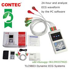 Sistema de monitor Holter 24 horas 3 canales ECG ECG/EKG CONTEC TLC9803 segunda mano  Embacar hacia Mexico