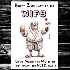 Funny wife birthday for sale  BRADFORD