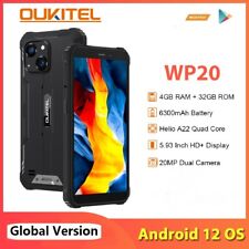 Oukitel WP20 Rugged Smartphone Android 12 Quad Core 20MP Camera 6300mAh 4GB+32GB til salgs  Frakt til Norway