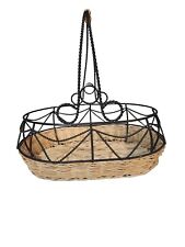 cute metal wicker basket for sale  Oneida