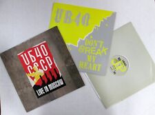 VINIL UB40 x3: Live In Moscow (LP) & Riddle Me + Don't Break My Heart (12") a1897 comprar usado  Enviando para Brazil