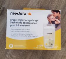 Usado, Bolsas de almacenamiento de leche materna de lactancia Medela caja abierta 75 de 100 unidades segunda mano  Embacar hacia Argentina