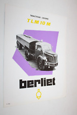 Prospectus camion berliet d'occasion  Charolles