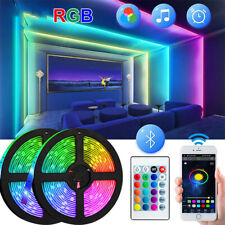 5M RGB Tira Luces LED 5050 Bluetooth control remoto App cinta de cambio de color comprar usado  Enviando para Brazil