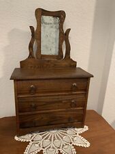  Converse Oak Toy 3 drawer dresser with removable mirror, ca. early 1900's for sale  Shipping to South Africa