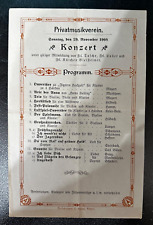 Konzert programm 1908 gebraucht kaufen  Unterpleichfeld