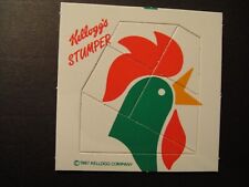 KELLOGGS STUMPER PUZZLE SERIES ( RECTAGULAR ) ANSWER ON BACK SERIES ISSUED 1987 for sale  Shipping to South Africa