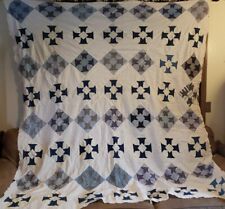 Cute & Cozy Vintage Churn Dash Quilt Top - 80" X 89", used for sale  Shipping to South Africa
