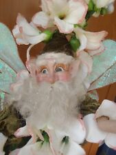 Used, Mark Roberts Garden Foxglove Fairy Pixy Woodland Gnome pose able movable for sale  Shipping to South Africa