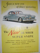 Humber super snipe for sale  ILFRACOMBE