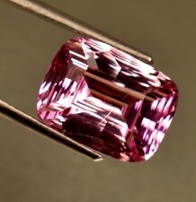 Top Concave Cut Pink Sapphire 10.10 Ct Cushion Shape Certified Loose Gemstone for sale  Shipping to South Africa